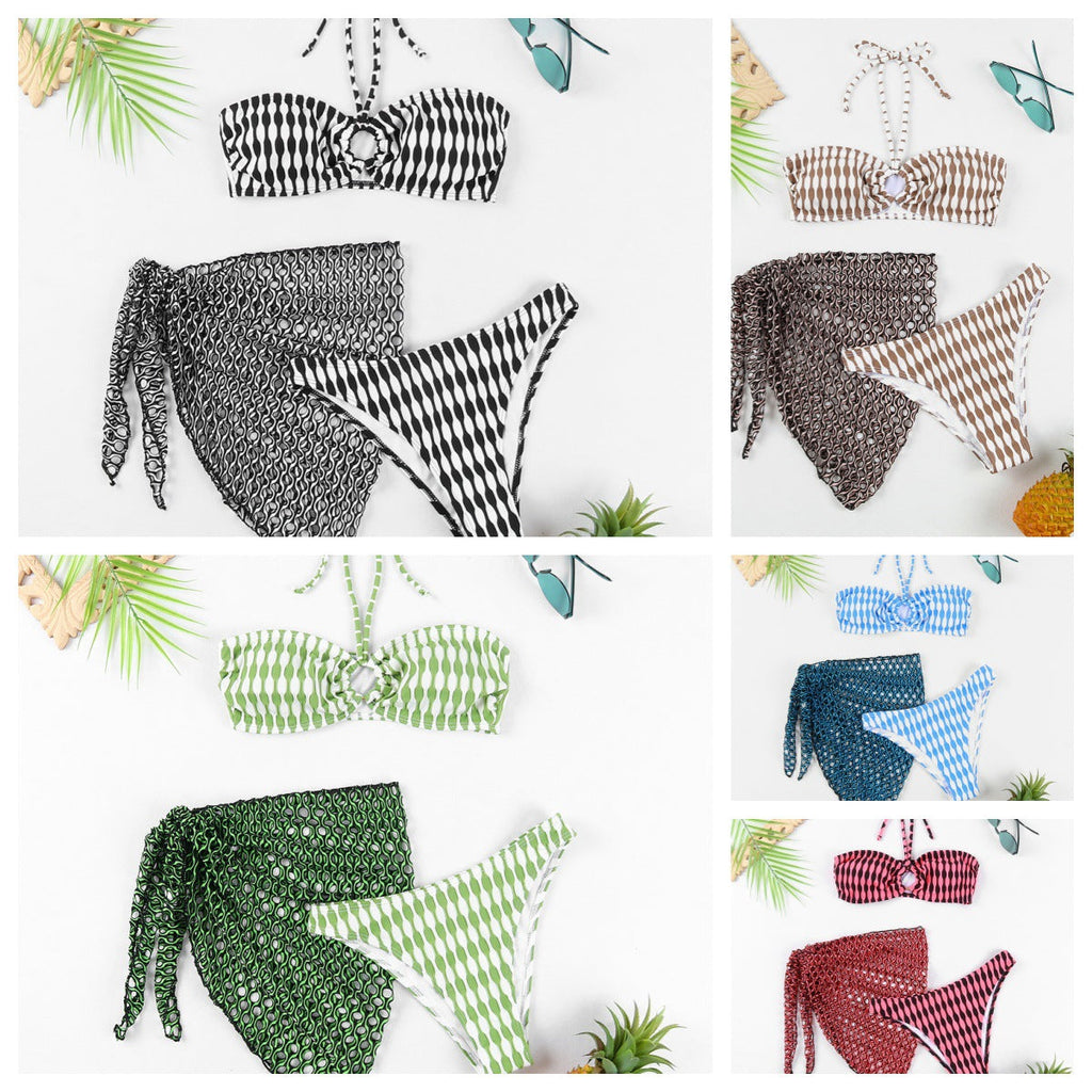 Ensemble de bikini pour femmes avec un élégant paréo Echo Archiv