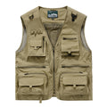 Gilet de pêche multifonctionnel pour hommes avec dos en mesh, de nombreuses poches zippées et boucles pour outils Echo Archiv