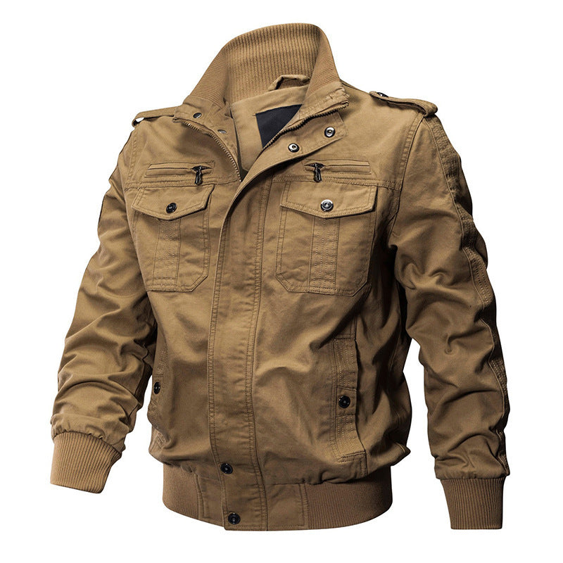 Veste bomber de terrain robuste pour hommes avec fermeture éclair, épaulettes et plusieurs poches fonctionnelles Echo Archiv