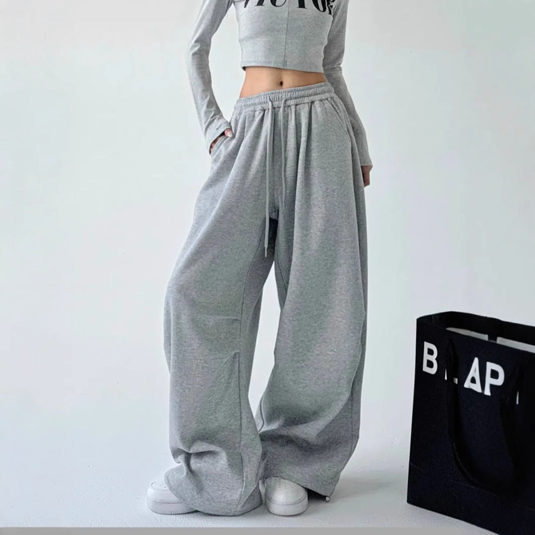 Pantalon lounge taille haute pour femmes, coupe ample, avec taille élastique, cordon de serrage et poches latérales Echo Archiv