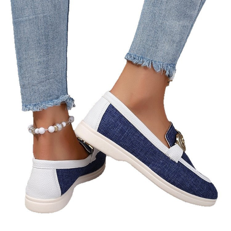 Mocassins pour femmes avec accents métalliques tendance et semelle confortable R&B