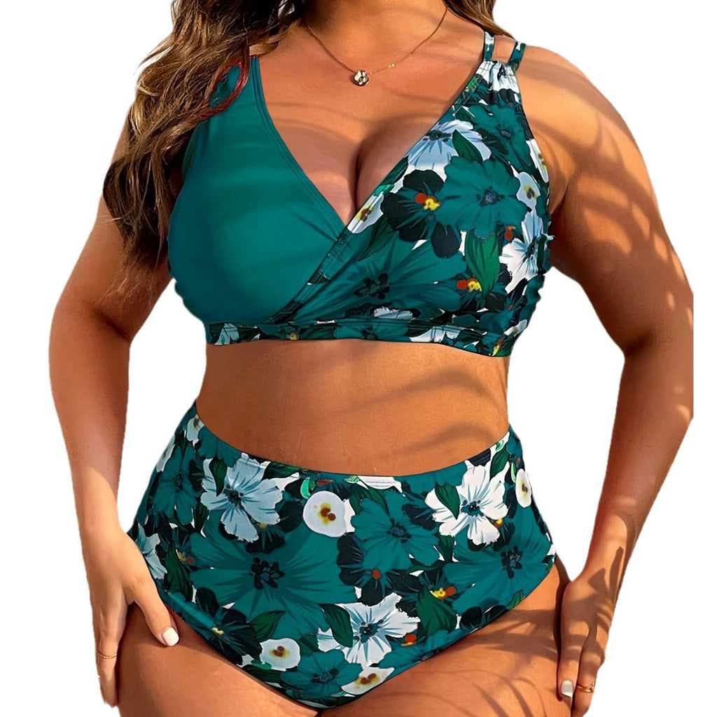 Ensemble de bikini de haute qualité pour femmes avec imprimé floral romantique et taille haute confortable Echo Archiv