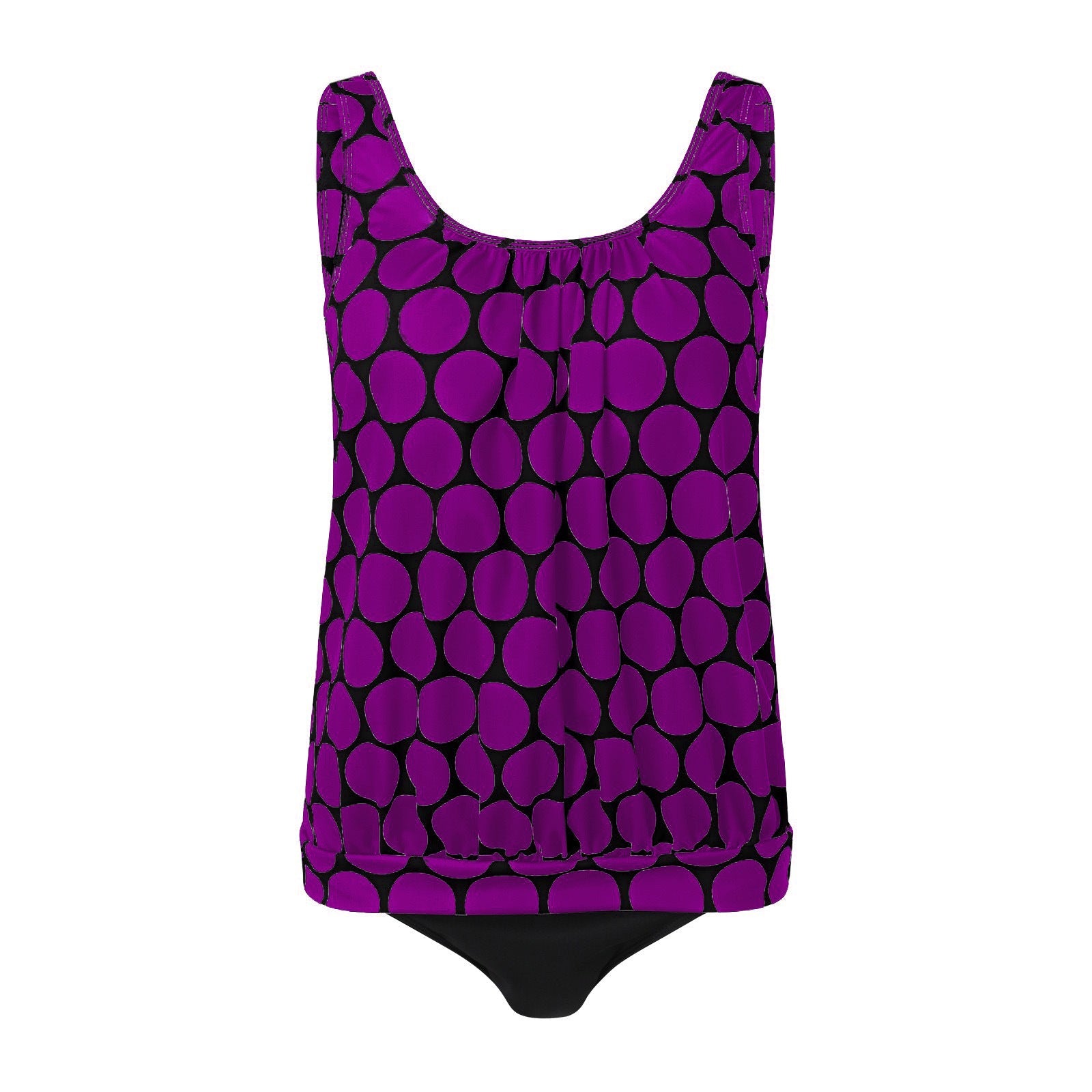 Tankini décontracté pour femmes avec taille haute et coupe élégante R&B