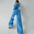 Ensemble de lounge deux pièces pour femmes avec pantalon palazzo taille haute sculptant et hoodie surdimensionné Echo Archive