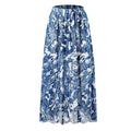 Jupe maxi femme avec motif floral et taille élastique Drune