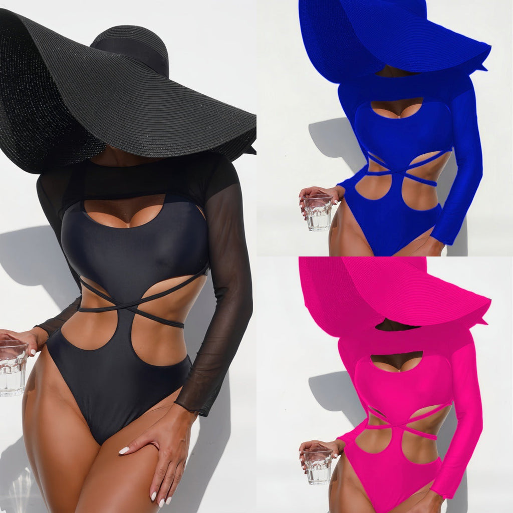 Ensemble bikini crop-top pour femmes avec une élégante surchemise R&B