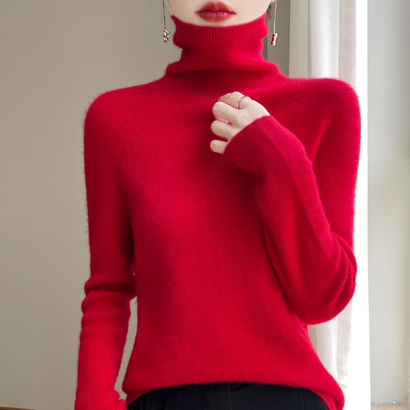 Pull col roulé slim fit pour femmes