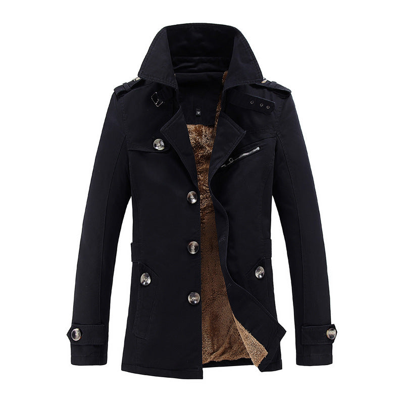 Veste blazer en coton décontractée pour hommes avec patte de boutonnage, poches plaquées et doublure rayée Echo Archiv