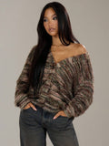 Pull oversized à manches longues pour femmes