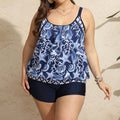 Tankini pour femmes avec motif marin tendance et shorts confortables R&B