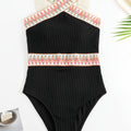 Maillot de bain sportif pour femmes avec taille haute R&B