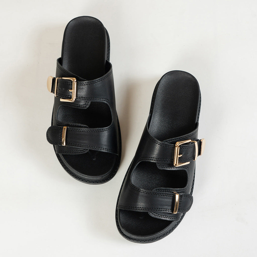 Sabots confortables pour femmes avec fermeture à boucle élégante et semelle anatomique R&B