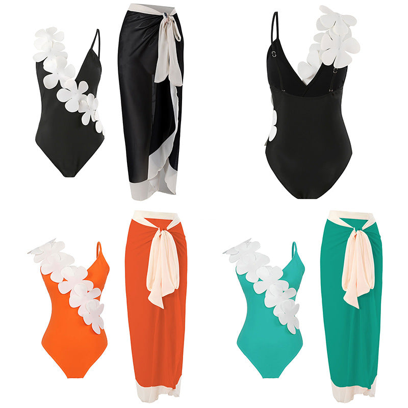 Maillot de bain une pièce élégant pour femmes avec design floral 3D Echo Archiv