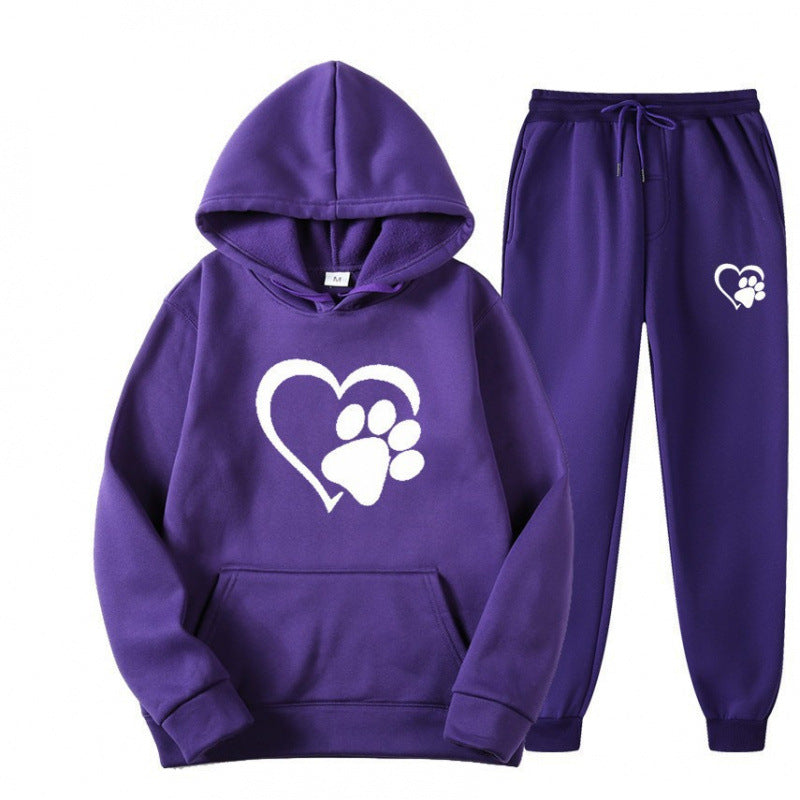 Ensemble de Sweat à Capuche et Pantalon de Jogging Douillet pour Femmes Echoarchiv