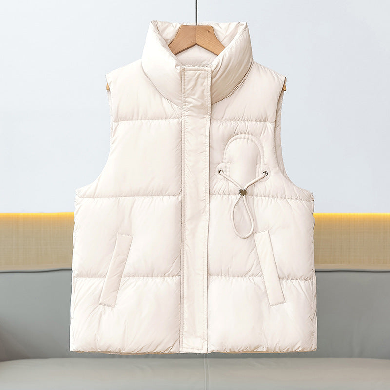 Gilet matelassé léger pour femmes avec col montant et application de cordon décoratif Echo Archiv