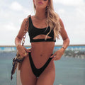 Ensemble de bikini taille haute R&B pour femmes
