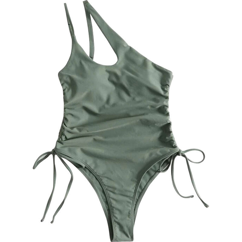 Maillot de bain une pièce pour femme avec motif ludique et coupe étroite R&B