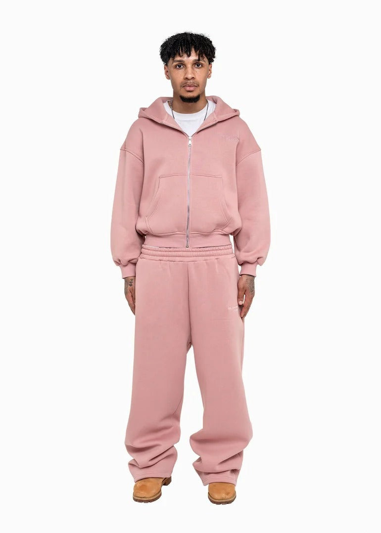 Ensemble homme décontracté avec sweat à capuche zippé et pantalon palazzo à silhouette épaule tombante Echo Archiv