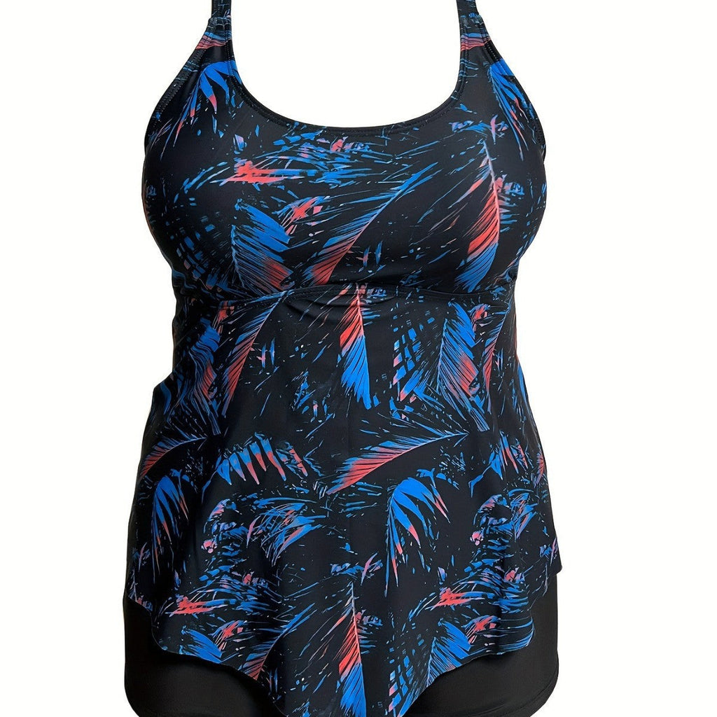 Haut de tankini pour femmes avec coupe fluide et design floral de haute qualité R&B
