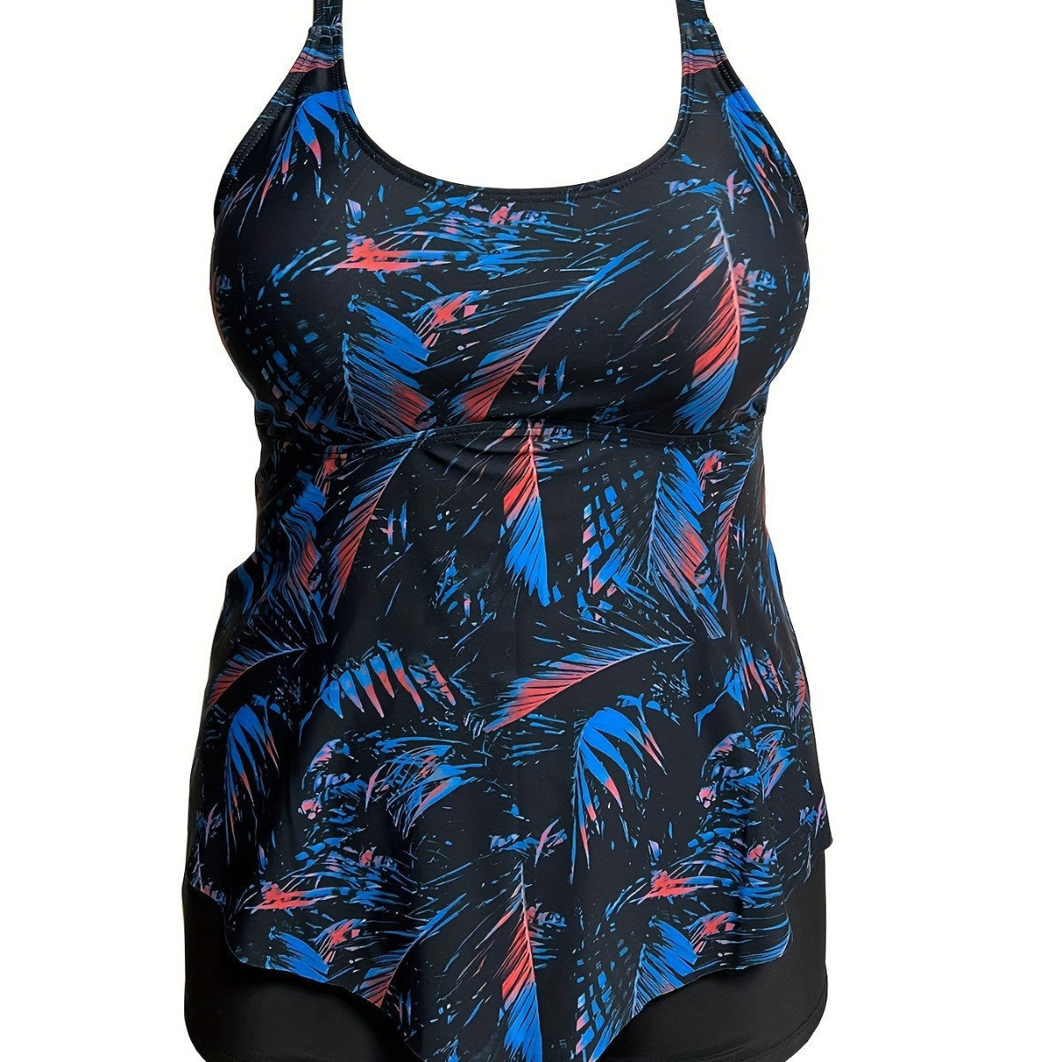 Haut de tankini pour femmes avec coupe fluide et design floral de haute qualité R&B