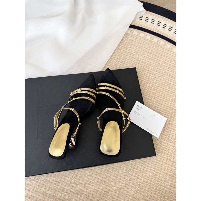 Sandales élégantes à brides décoratives pour femmes R&B