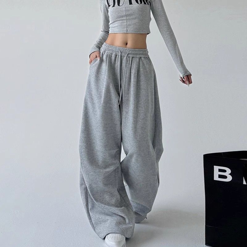 Pantalon de jogging large pour femmes avec jambe extra large et taille à cordon en French Terry Echo Archiv