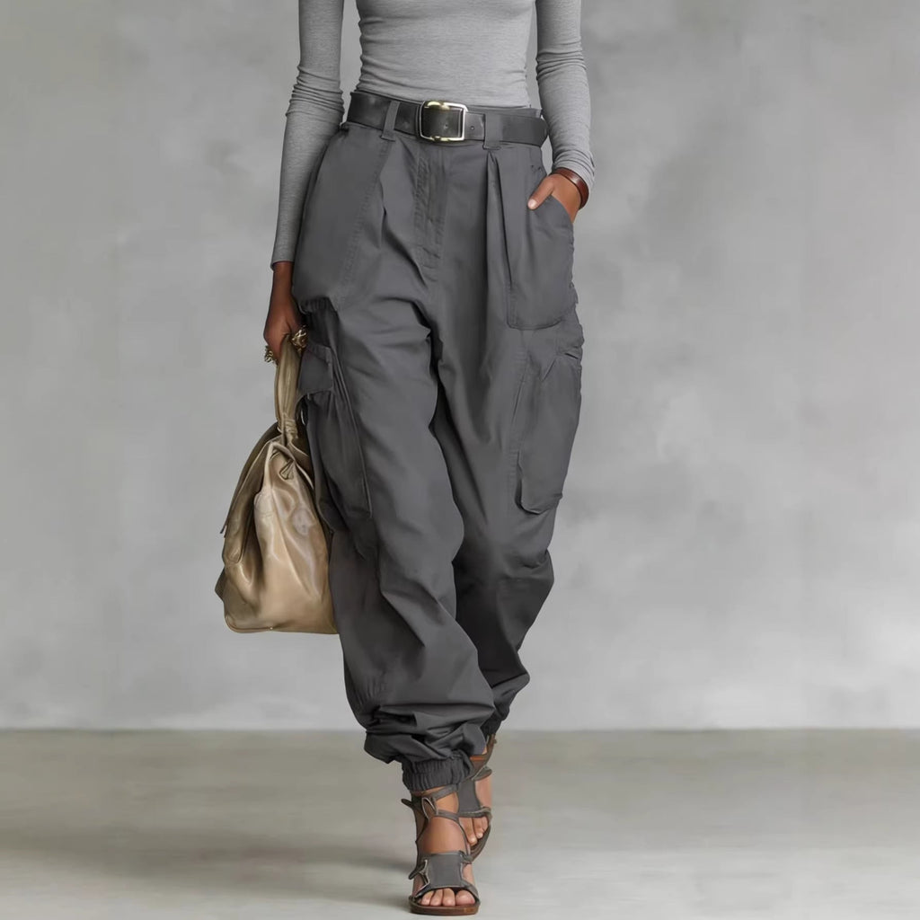 Pantalons Cargo Élégants pour Femmes avec Taille Ajustable