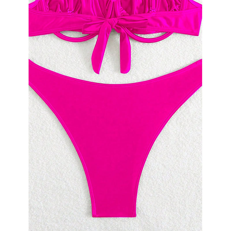 Bikini push-up pour femmes avec bretelles réglables et design à la mode R&B