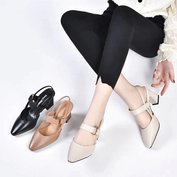Sandales À Talon Kitten Avec Semelle De Soutien Pour Femmes | Idéal Pour Occasions Formelles Et Usage Quotidien