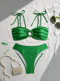 Ensemble de bikini triangle élégant pour femmes avec détails en volants R&B