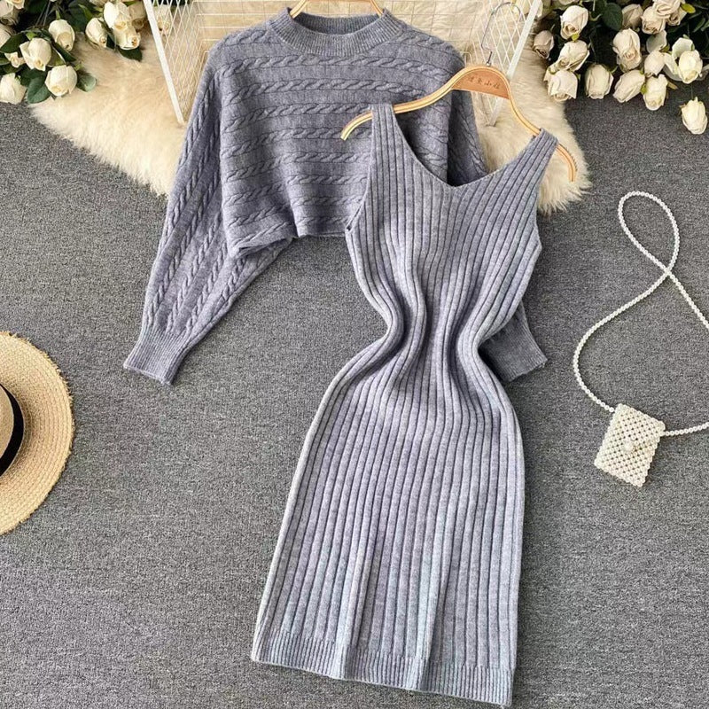 Ensemble robe en tricot et pull Damen Echo Archiv