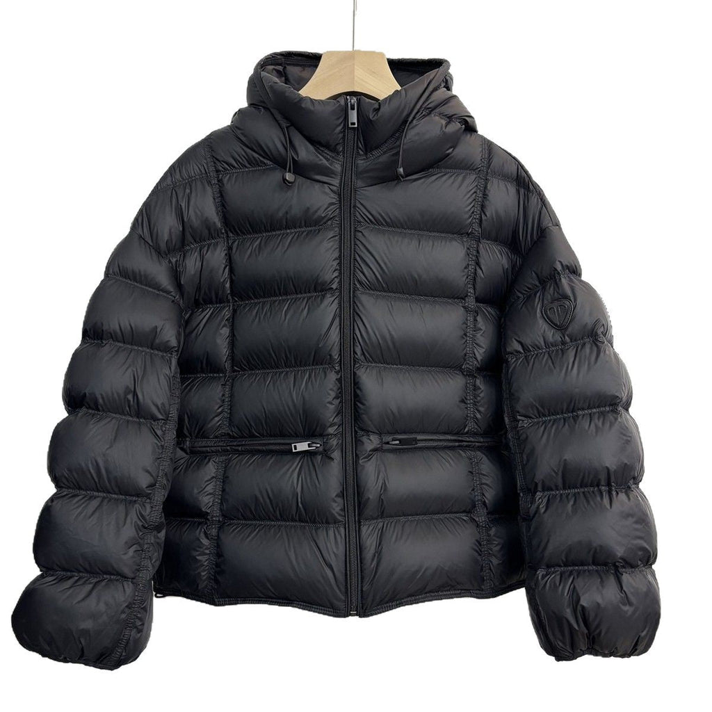 Veste thermo matelassée courte pour femmes avec capuche, poches zippées et bords élastiques Echo Archiv