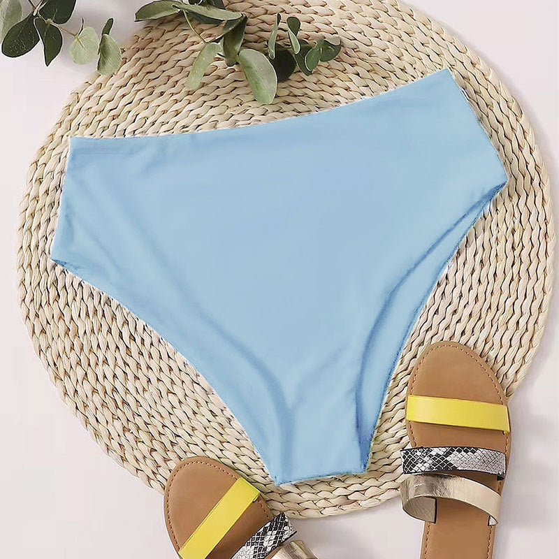 Bas de bikini taille haute pour femmes avec ceinture élégante R&B