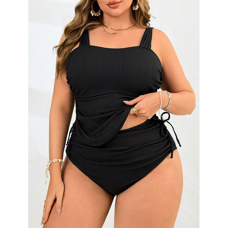 Maillot de bain une pièce élégant pour femmes avec des détails de volants tendance R&B