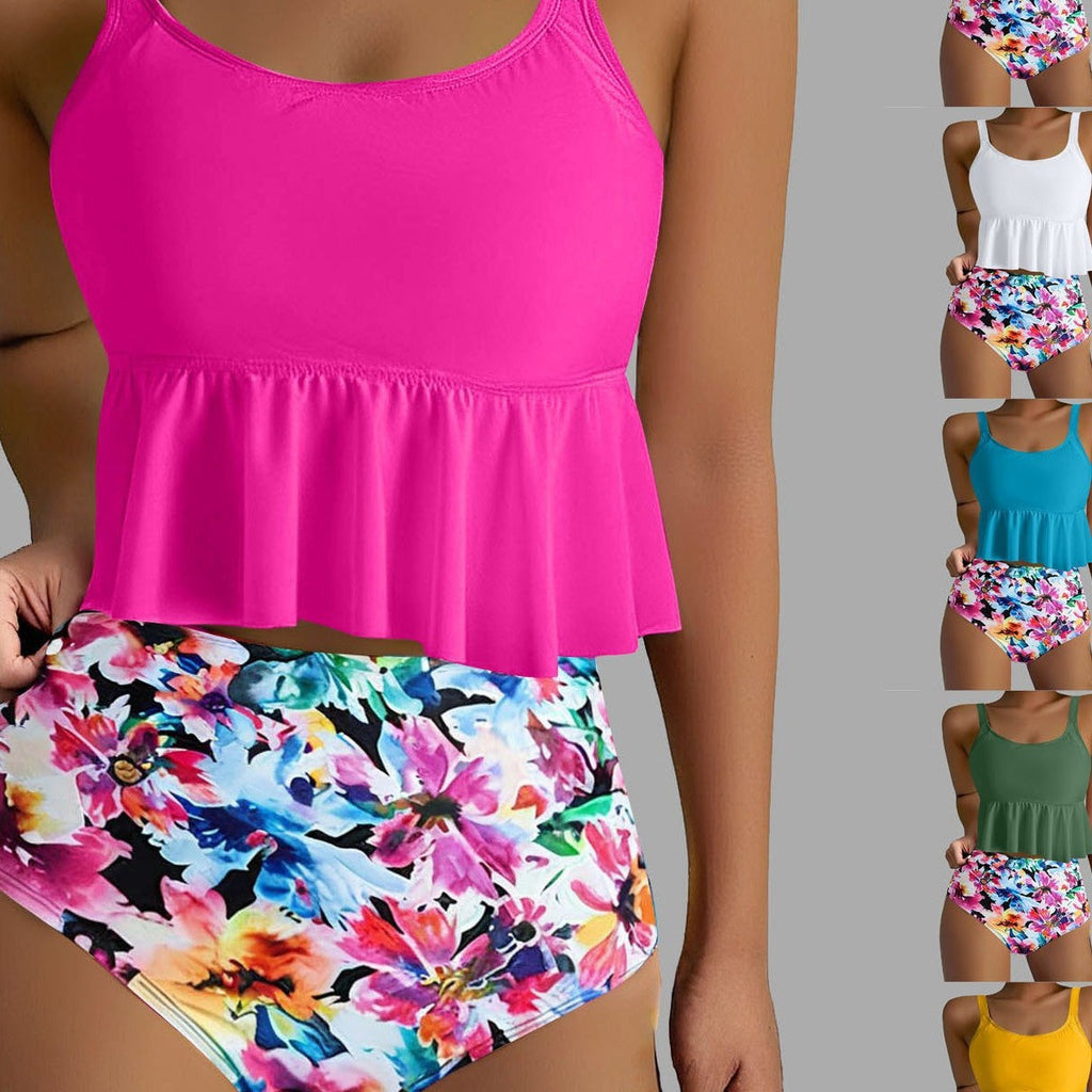 Ensemble tankini femme avec haut fluide et taille haute Echo Archiv