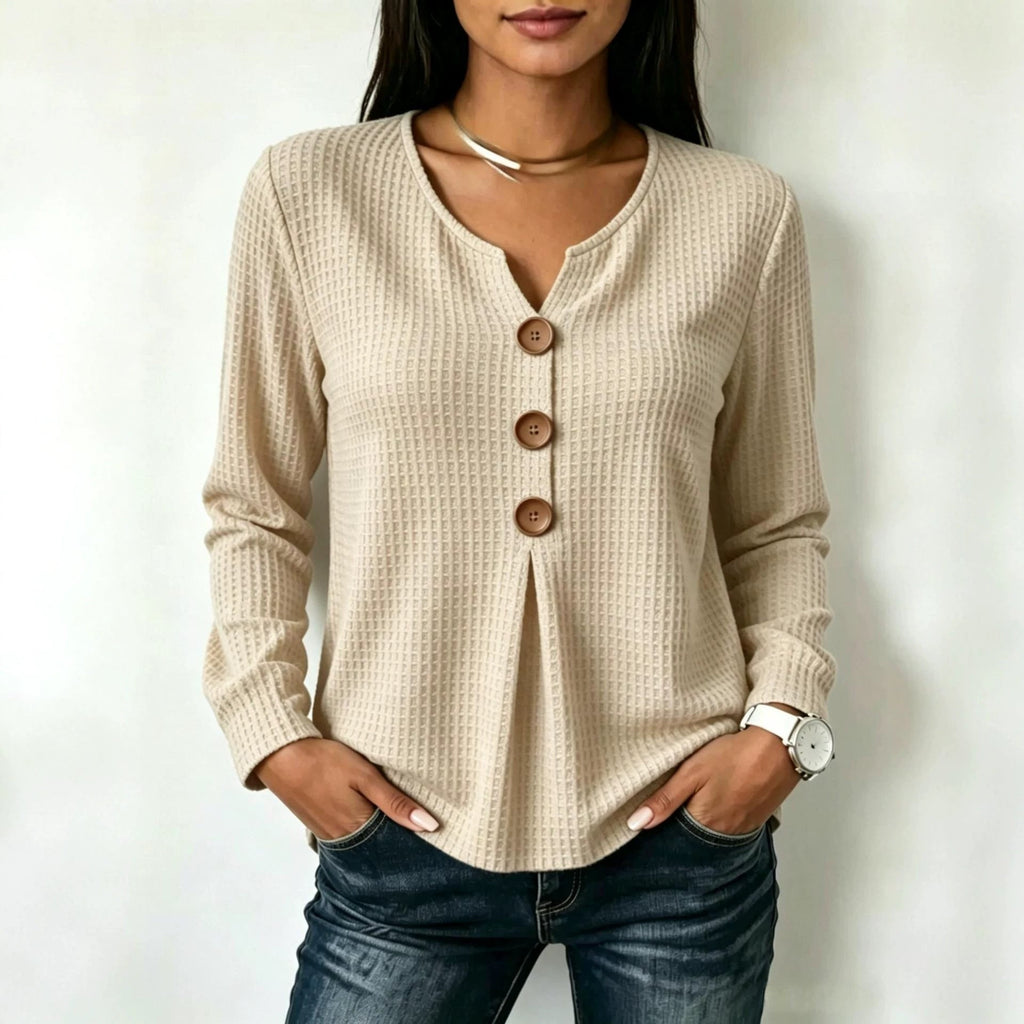 Chemisier Long Femme Mode avec Détails de Boutons