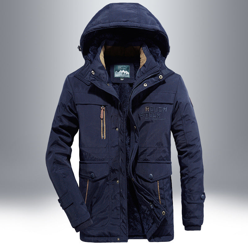 Veste de plein air imperméable pour hommes avec doublure en polaire