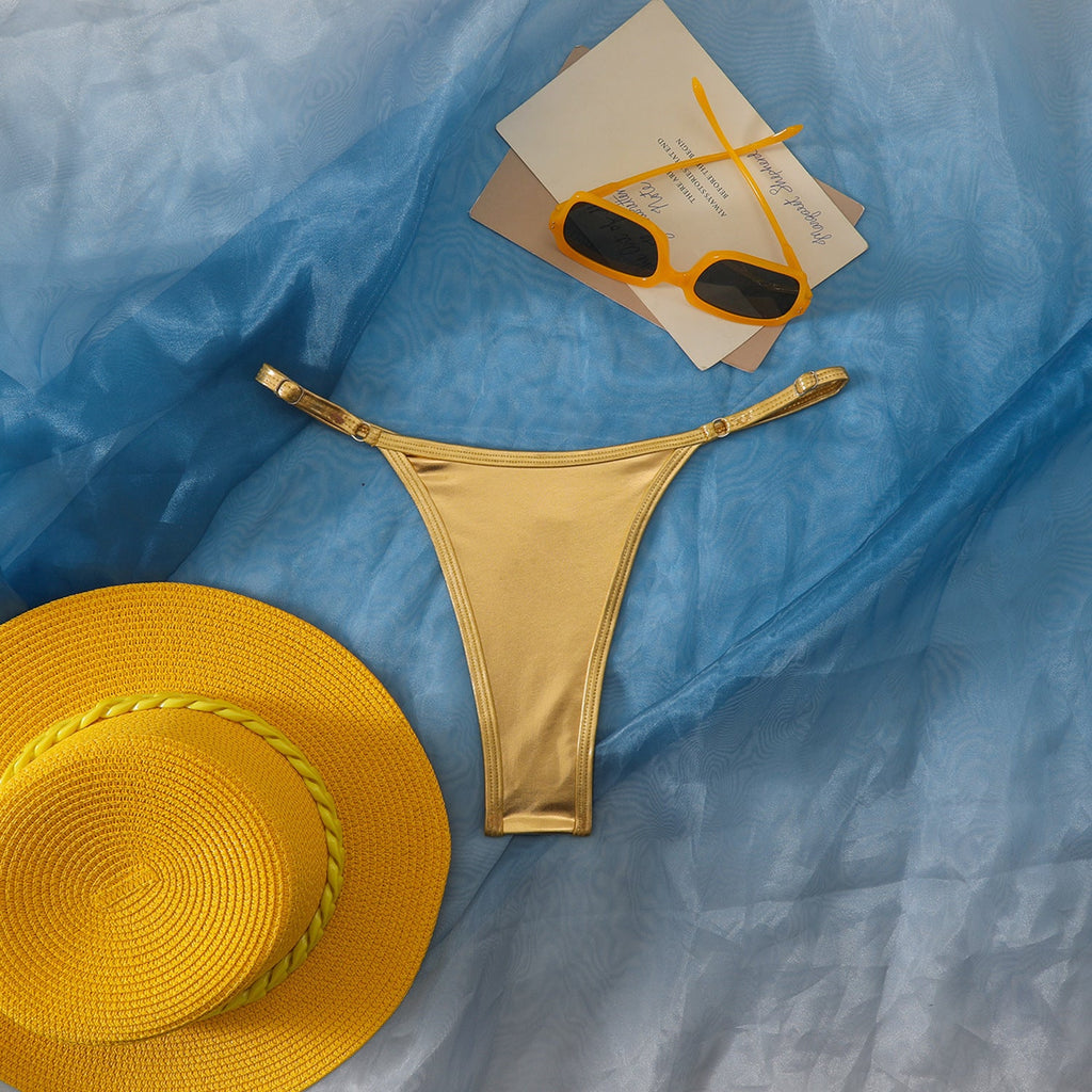 Culotte de bikini taille haute pour femmes au design élégant R&B