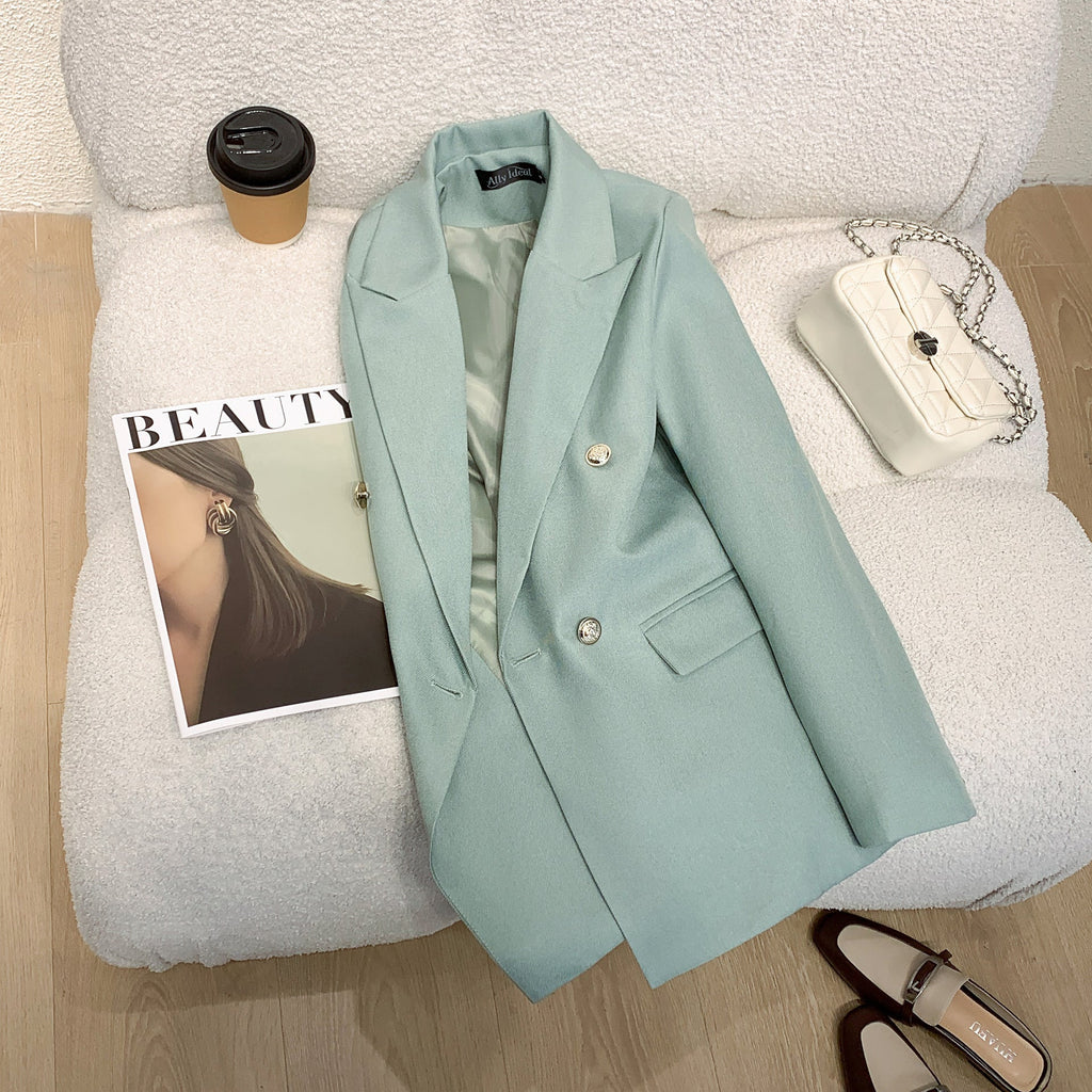 Blazer Élégant à Double Boutonnage pour Femmes