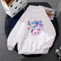 Sweat à capuche pour femmes avec un imprimé ludique de chat et de papillon et poche kangourou Echo Archiv
