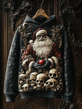 Pull à capuche créatif pour femmes avec motif squelette et Noël Echoarchiv