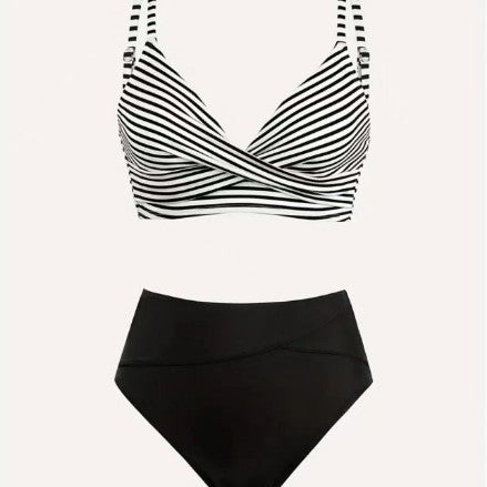 Ensemble de bikini taille haute pour femmes avec haut noué R&B