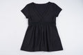 Robe d'été décontractée pour femmes avec décolleté en V et ornements en dentelle R&B