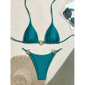 Bikini de plage pour femmes avec détails dorés R&B