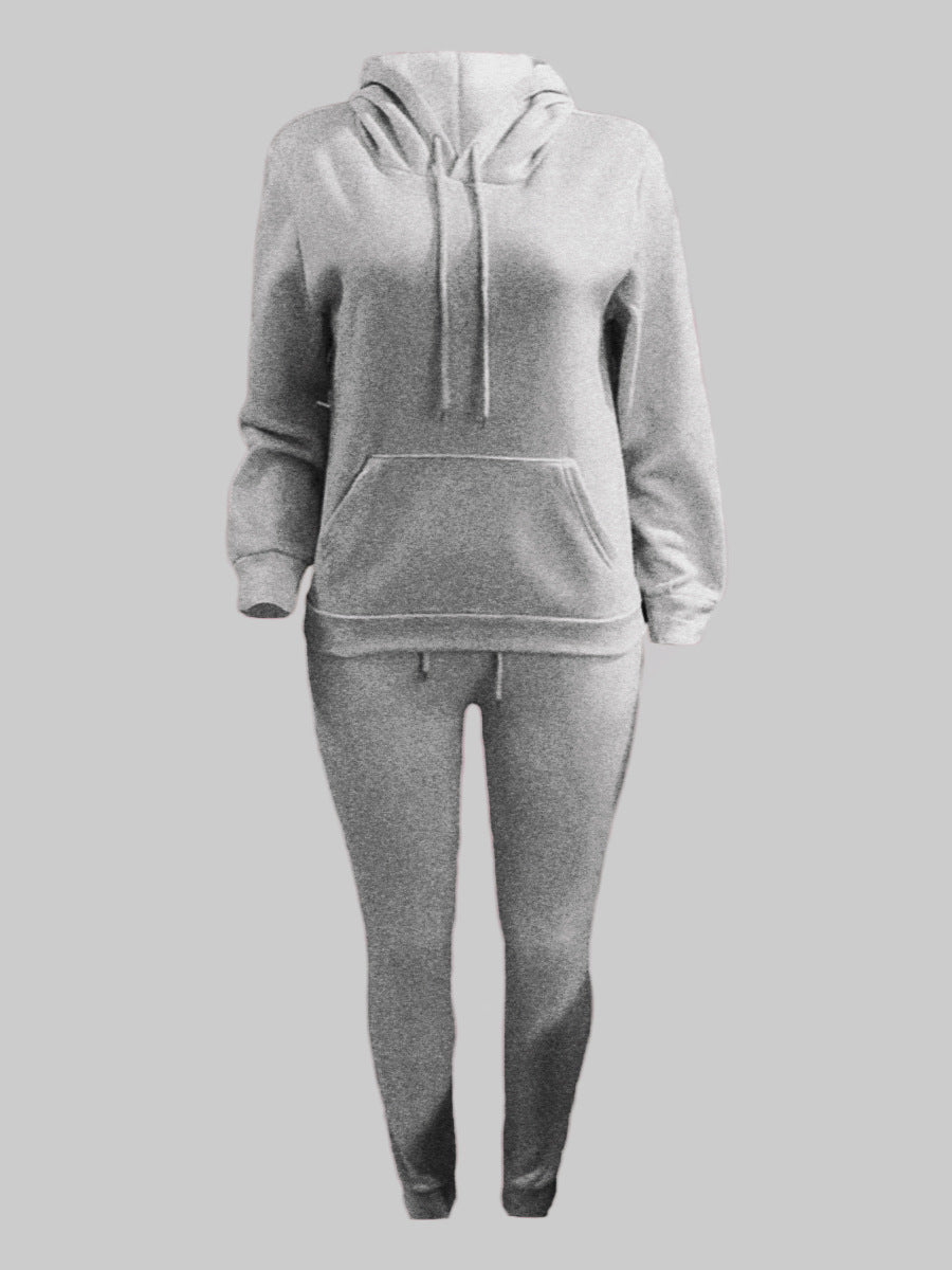 Ensemble de jogging sportif pour hommes avec sweat à capuche, poche kangourou et pantalon de jogging slim Echo Archiv