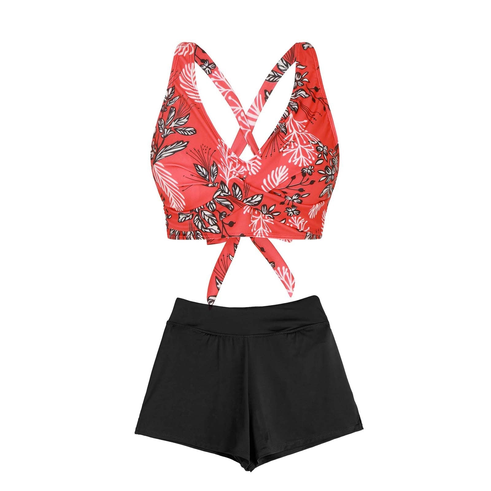 Maillot de bain deux pièces pour femmes avec design floral R&B