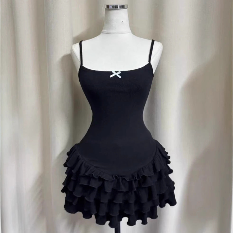 Robe à volants ajustée pour femme R&B