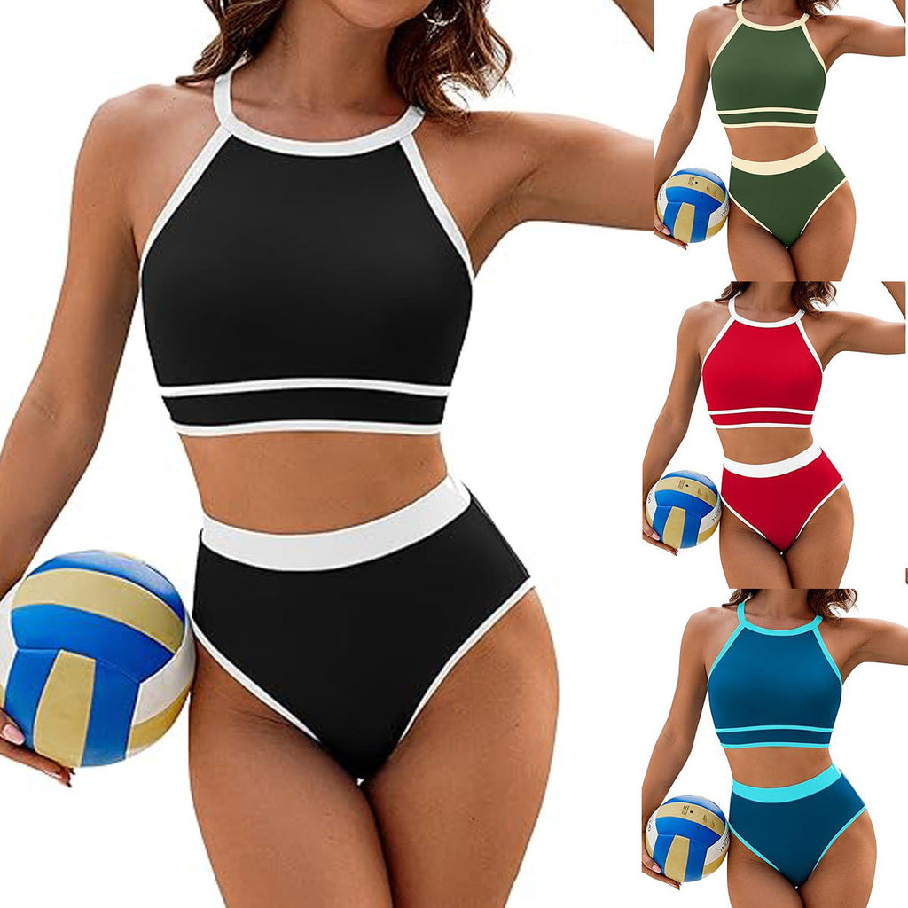 Maillot de bain de sport à taille haute pour femmes Echo Archiv