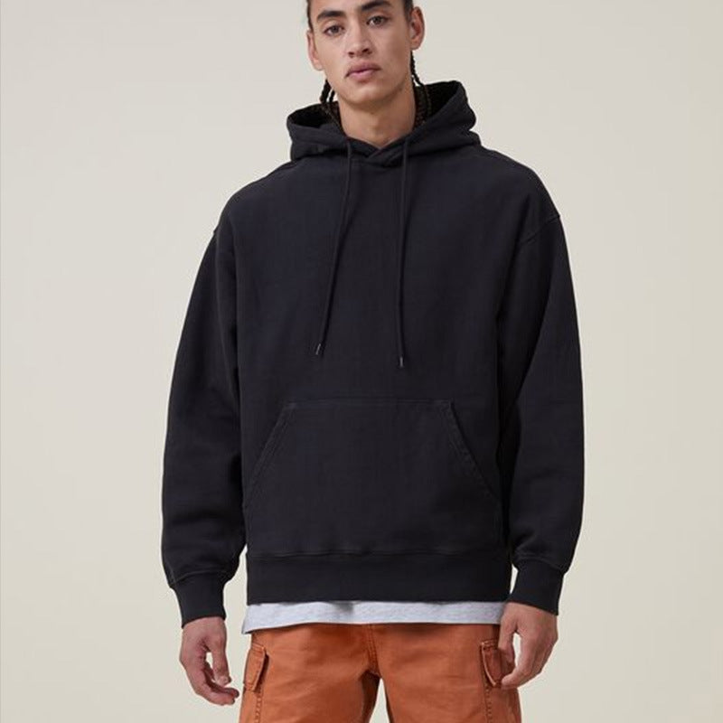 Robe à capuche oversized pour femmes avec poche kangourou, silhouette allongée et doux French-Terry Echo Archiv