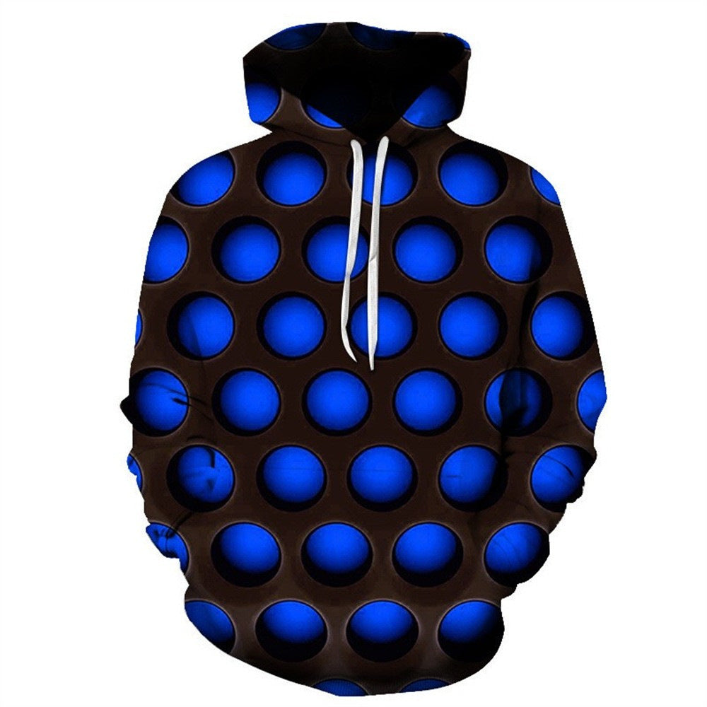 Sweat à capuche créatif pour femmes avec motif géométrique Echoarchiv